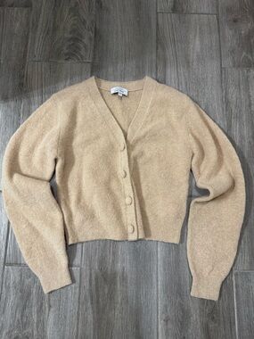 & Other Stories Cream Alpaca Button Cardigan